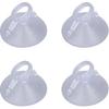 Sanpyl 10pcs PVC Mini Finger Buckle Sucker, Transparent Heavy Duty Suction Cup with Pull Ring Buckle, Portable Glass Puller for Solar Panel, Car, and