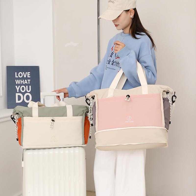 Extensible Large Capacity Shoulder Bag Dry and Wet Separate Travel Bag Short Distance Duffel Bag
