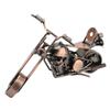 Movable Handlebar Motorcycle Ornament Handcrafted Metal Motorcycle Figurine  Living Room Decor