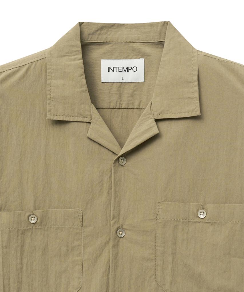 INTEMPOMOOD Uncle Open Collar Half Shirt: 2 Colors
