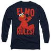 Sesame Street Unisex Adult Rules Elmo Long-Sleeved T-Shirt