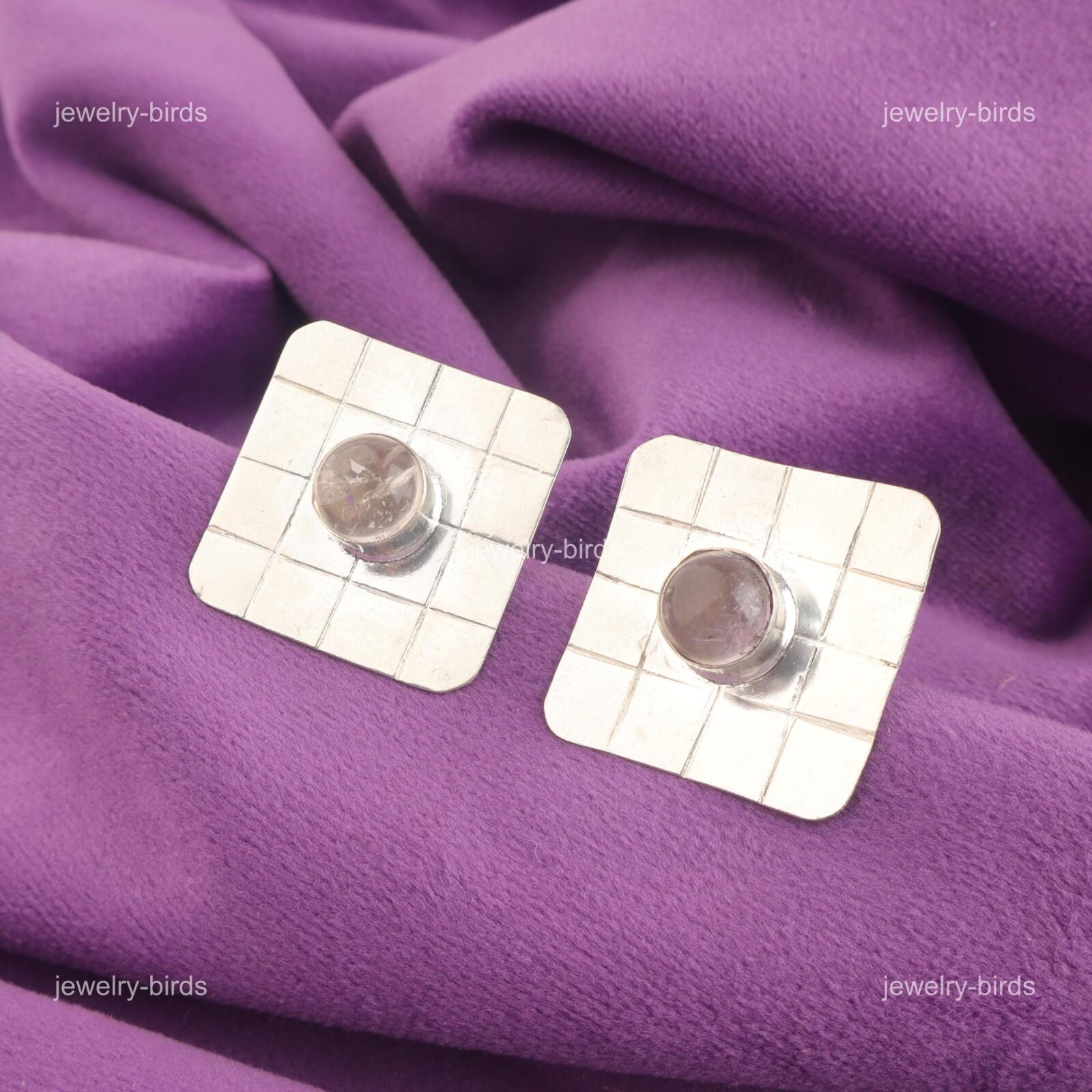 

Круглый аметрин, драгоценный камень, серебро 925 пробы, серьги-пусеты ручной работы, ювелирные изделия EE-146-30