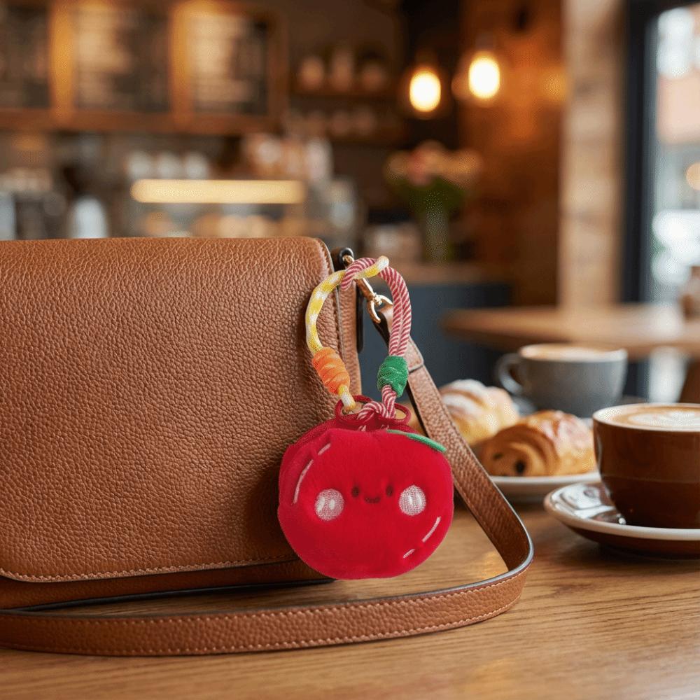 Plush Pouch Cartoon Bag Pendant Fruit Dolls Coin Purse Creative Plush Earphone Bag Women