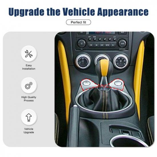 Carbon Fiber Center Console Panel Frame Trim Sticker For Nissan 370Z Z34 2009-20