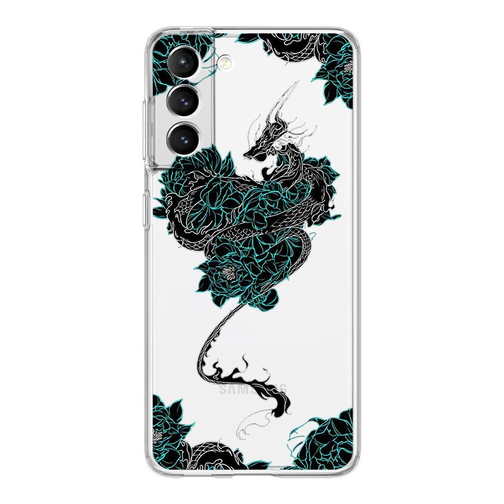Drachen Mode Handyhülle Für Samsung Galaxy S23 S22 Ultra S20 S21 FE 5G S10 S10E S9 S8 Plus 4G Silikon Transparent Rückseite Couqe