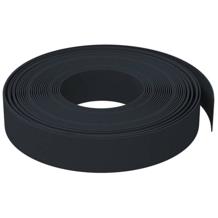 VidaXL Garden Edge Black 10 M 10 Cm Polyethylene 154394