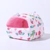 Winter Warm Cotton Nest for Small Pets - Hamster, Rabbit, Mouse House with Floral Design