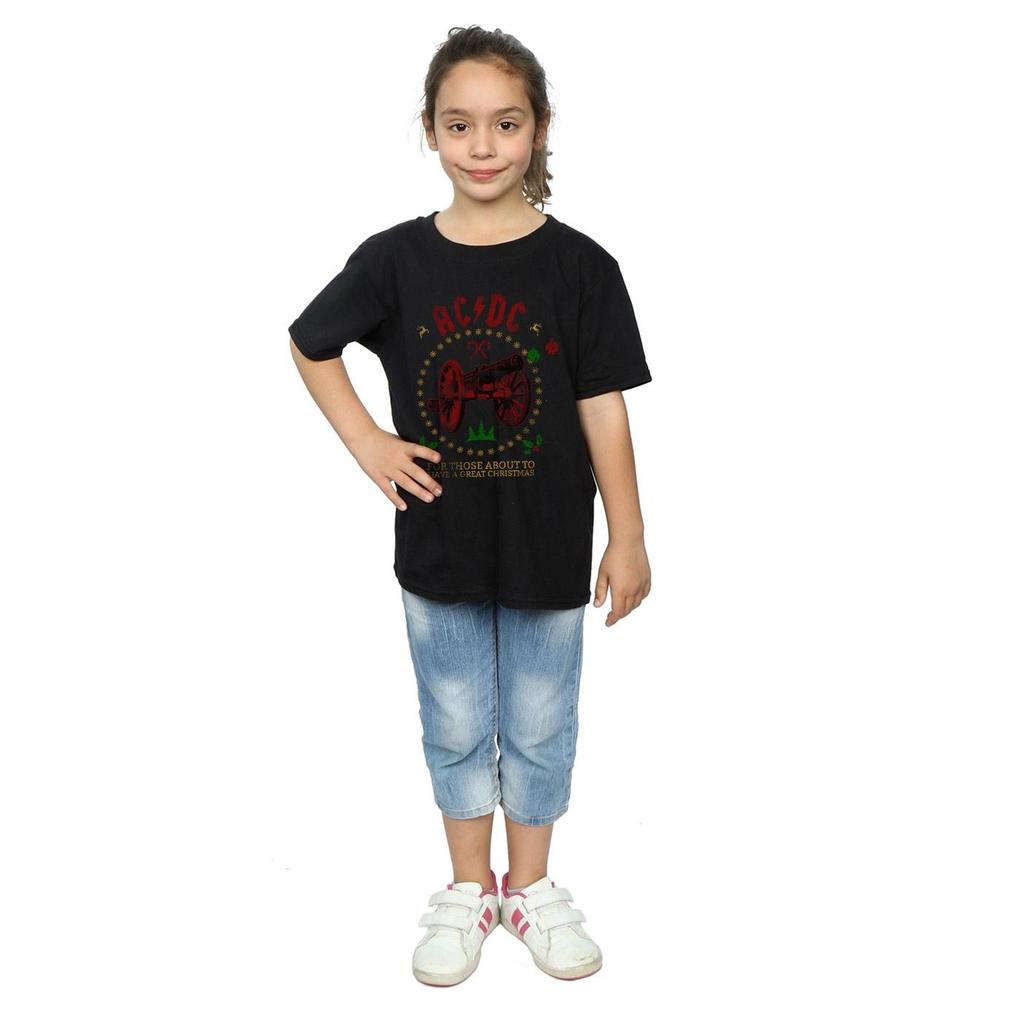AC/DC Girls Christmas For Those Cotton T-Shirt