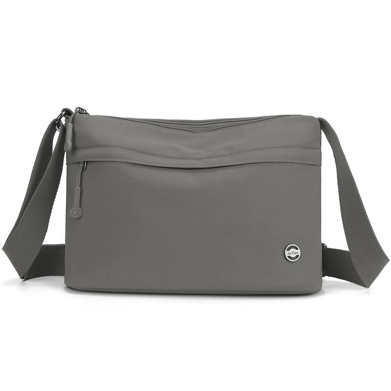 

Женская сумка Oxford, сумка через плечо, многослойная сумка для поездок на работу темно-серого