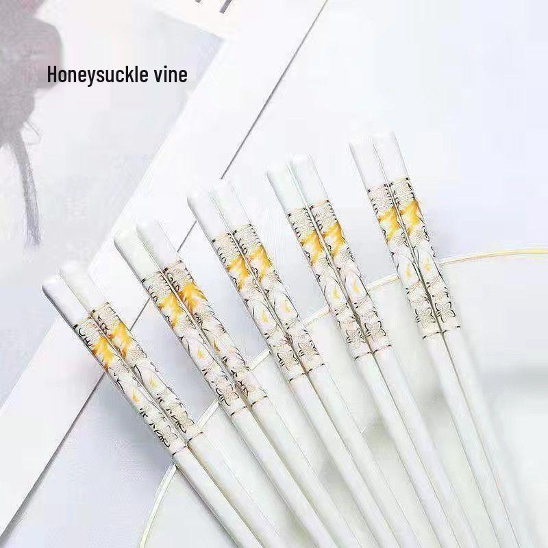 Premium Mold-Proof, Anti-Slip, High-Temp Resistant Bone China Ceramic Chopsticks