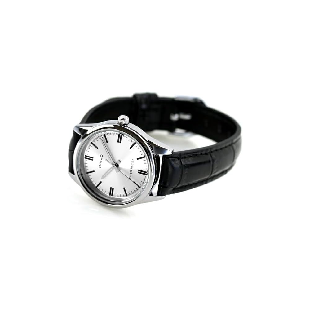 Casio Standard Chupacasi Quartz Women's Watch LTP-V005L-7A Leather Band Silver