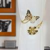Curtain Buckle Retro Floral Carving Design Butterfly Flower Shape Curtain Fasteners Artistic