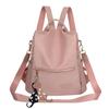 Women's Handbag and Backpack New Female Backpack Simple Classic Style Contrast Color Large Capacity Casual Shoulder Bag with Pendant for Women Ladies