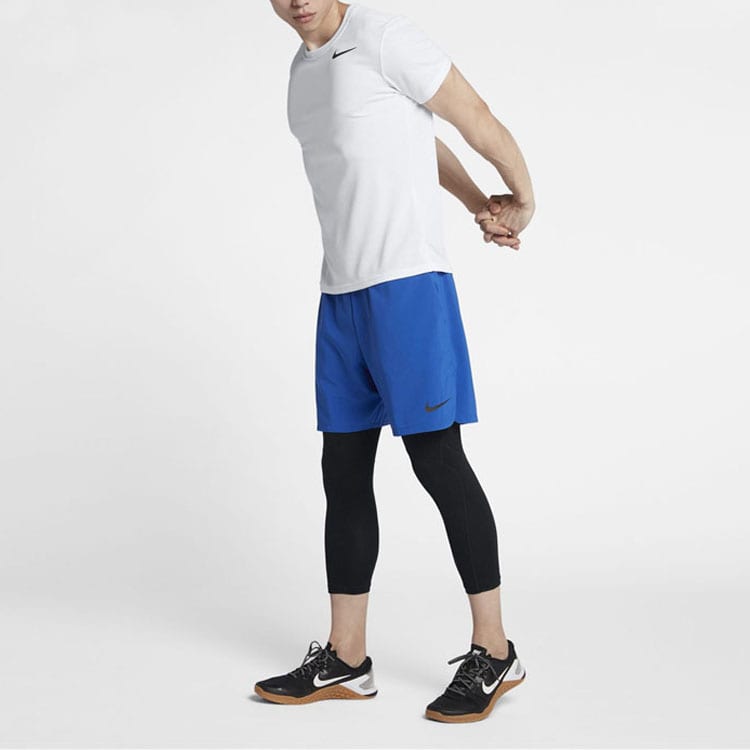 Nike T Shirts Men's White Crew Neck Moderate Straight Fit AJ8022-100