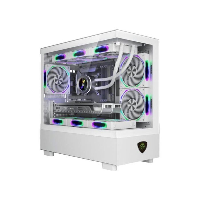 Caja Keep Out XC-301W Glass Micro-ATX/ITX Blanca Vidrio Templado ARGB 420mm GPU