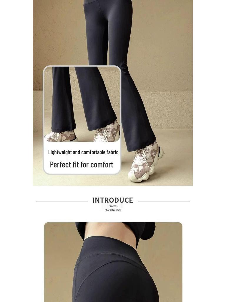 High Waist Glute Lift Flare Yoga Pants for Pilates and Casual Wear