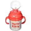 Skater Baby Straw Hopper Double-Handled Mug, 230ml, 3D Design, Sanrio Hello Kitty, Suitable for babies 8 months and up, One-Push Silicone Straw