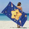 Cute Starry Sky Beach Towel Patterned Sunscreen And Windproof Suitable For Swimming Pool Camping Travel Blanket