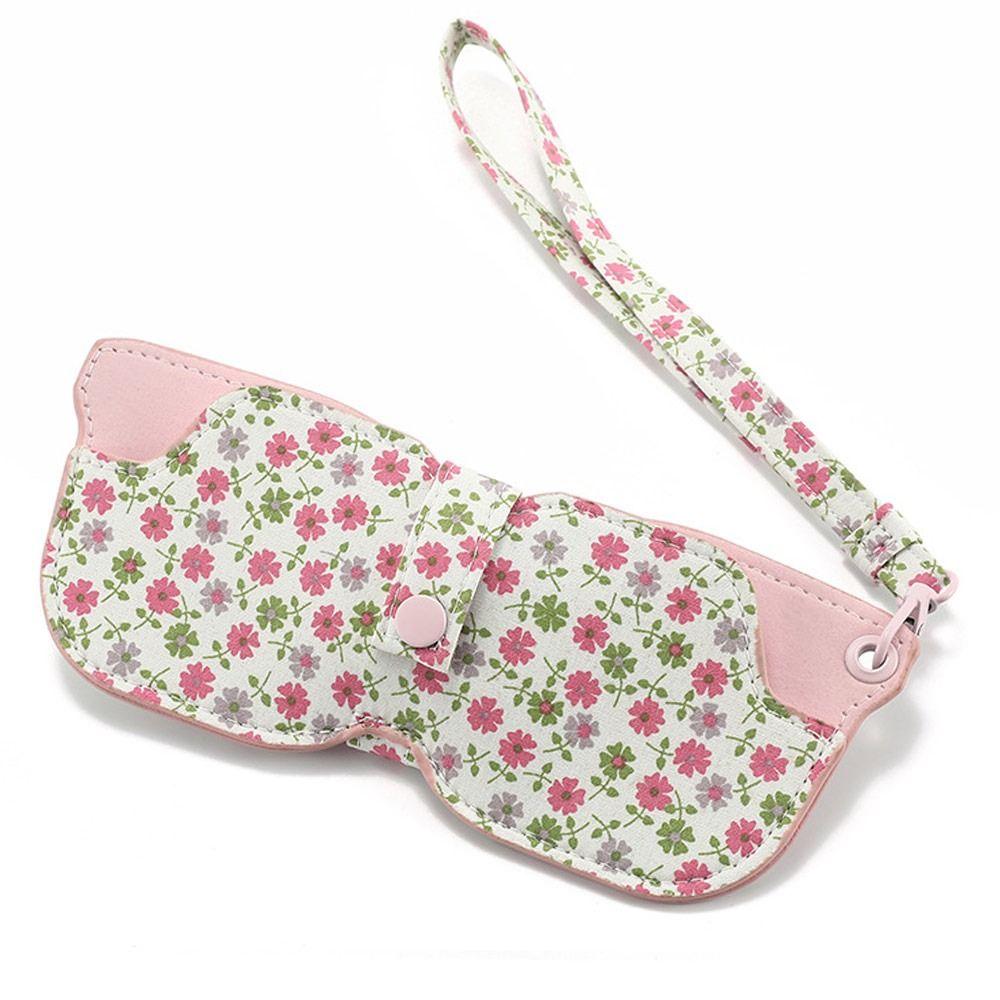 Solid Color Sunglasses Pouch with Keyring Hanging Sunglasses SunGlasses Holder  Eyewear Accessories
