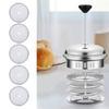 5 stk Kaffefilter i rustfritt stål for 600 ml French Press kaffekanne Nettfiltertilbehør