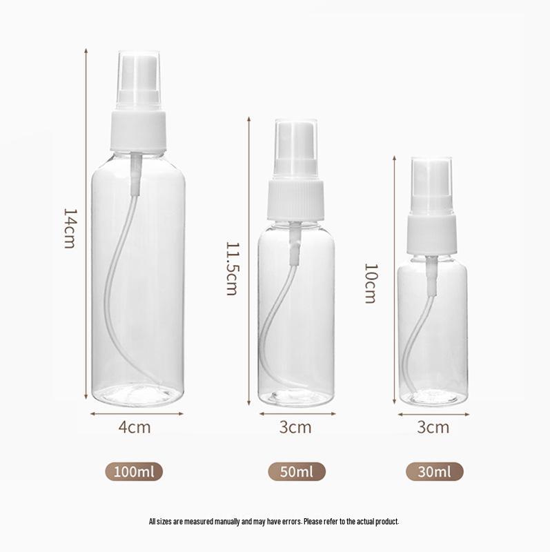 

Набор из 3 мини-спрей-бутылочек с алкоголем 0,01 - Мелкодисперсный распылитель для дезинфекции