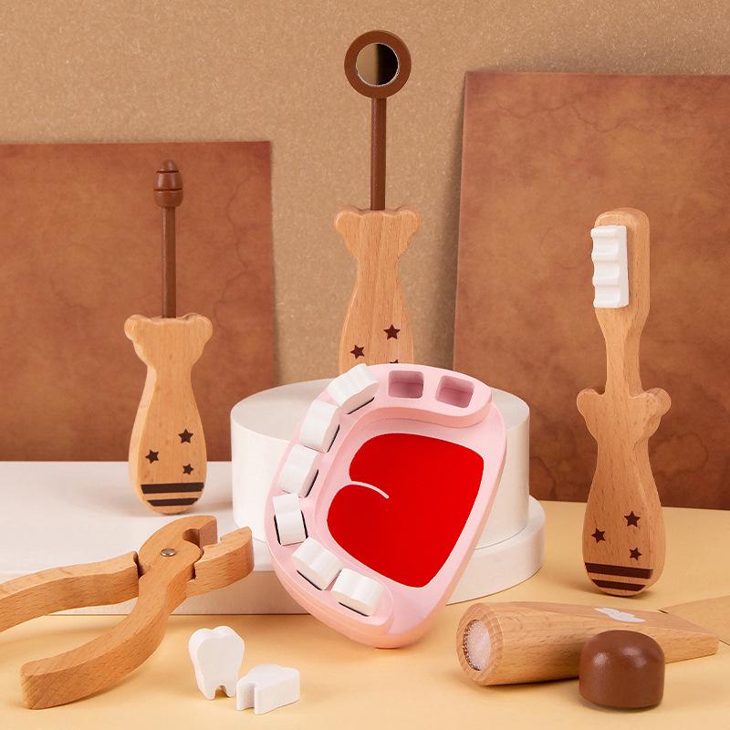 Kids' Dental Role-Play Set: Brushing & Tooth Extraction Educational Toy for Aspiring Little Doctors