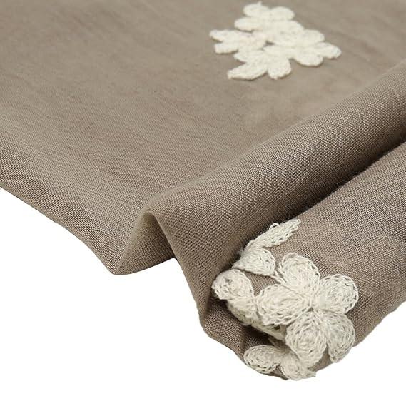 180*80cm Boho Cotton Scarf for Women Lightweight Floral Fashion Flower Scarves Cotton Feeling Shawl Wrap
