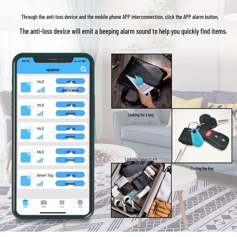 Smart Anti-Lost Bluetooth Selfie Stick & Key Finder with Water Drop Design