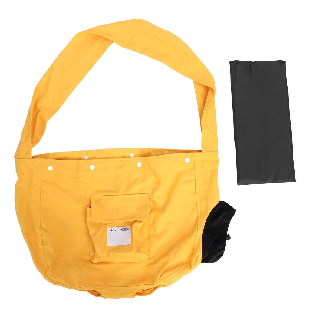 Portabebés tipo bandolera para gatos Transpirable Gran capacidad Bolso bandolera para hombro para mascotas Lona Bolso para gatos perros para