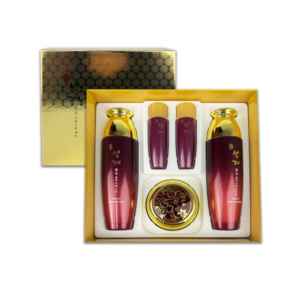 SEOLLYEO KRJJUJHW 3-piece set of noble women s herbal cosmetics