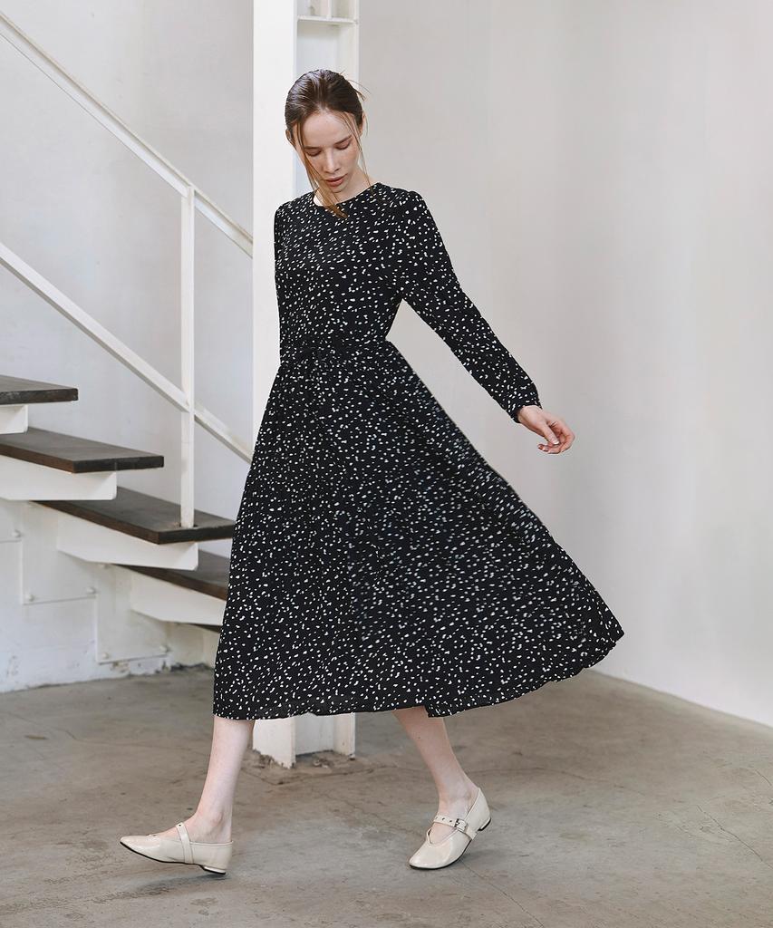 HYFVE Multi Dot Loose Fit Long Dress
