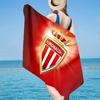 1PC As Monaco Crest Beach Towel - Soft,  Absorbent Microfiber, Lightweight, Ideal for The Beach, Parties, Travel, Camping fan gifts