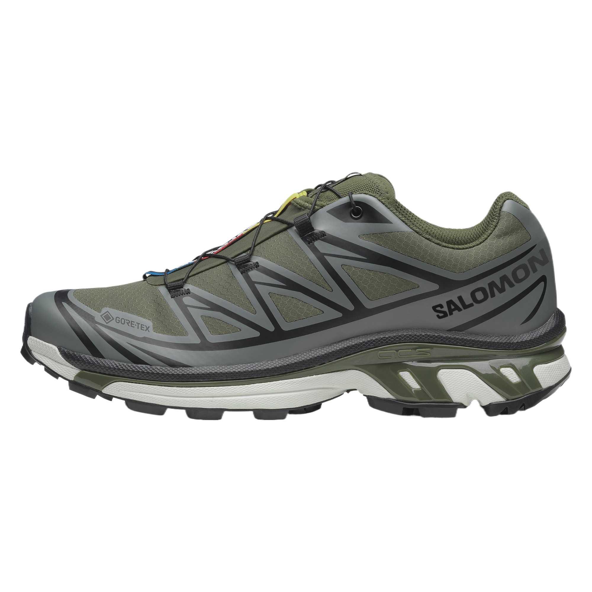 

Salomon XT-6 Gore-Tex Модные Универсальные Водонепроницаемые Низкие Тренировочные Кроссовки Унисекс кроссовки Зеленый Серый 477327 42⅔