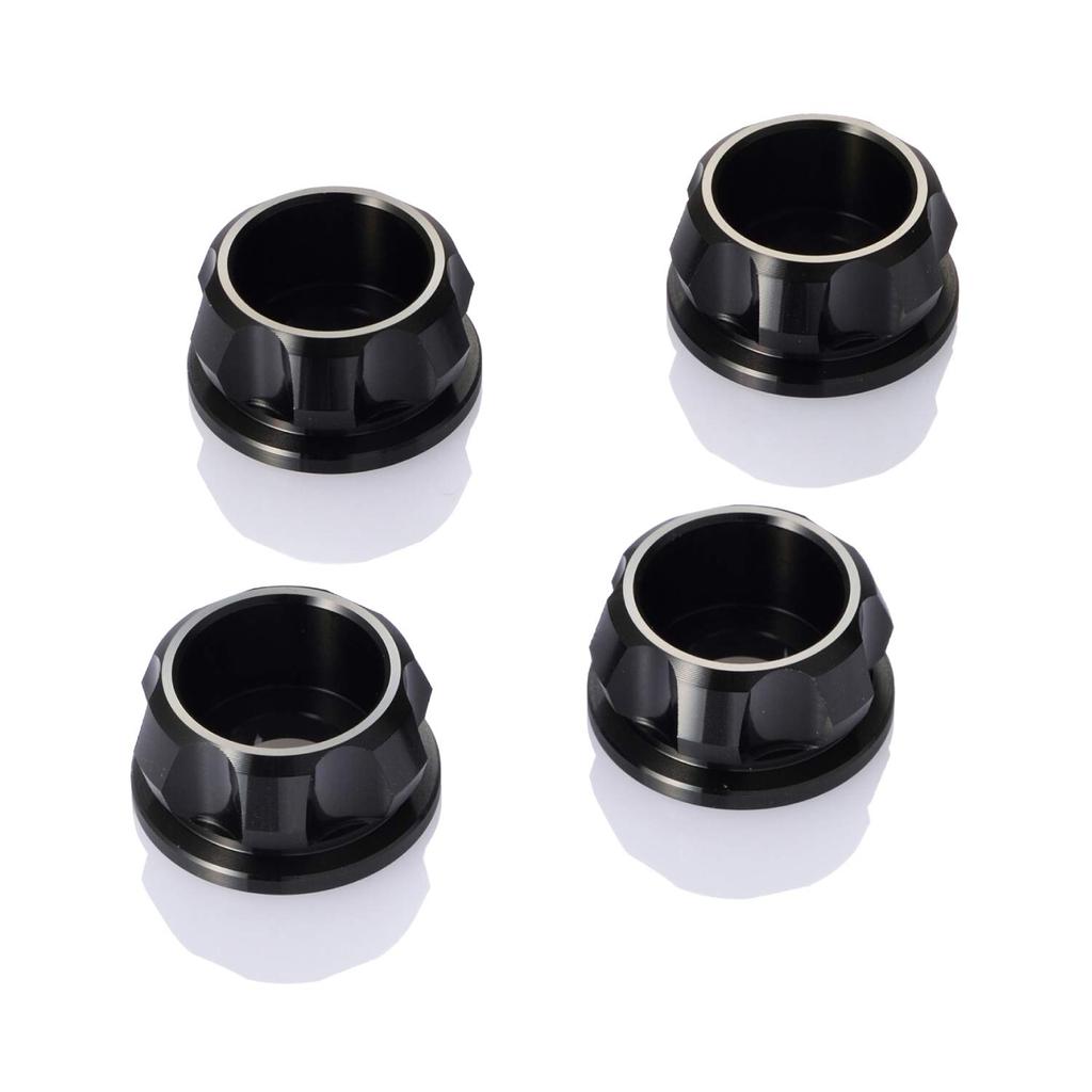 Daytona 91920 Premium Zone Motorcycle Cap Bolt Collar M6, Black, 4 Pieces