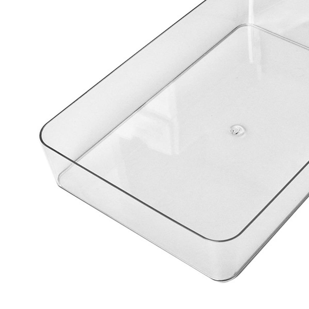 Clear Storage Bin Divider Plastic Drawer Organizer Tray Drawer Tray  Stationery Organization