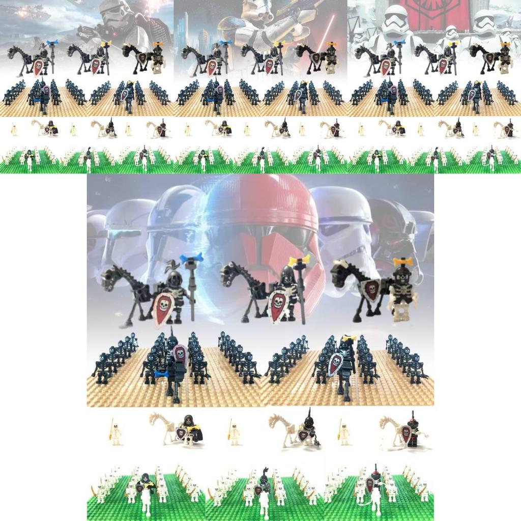 Miniatur Skelett Ritter Kompatible Bausteinfiguren Für Kinder Spielspaß