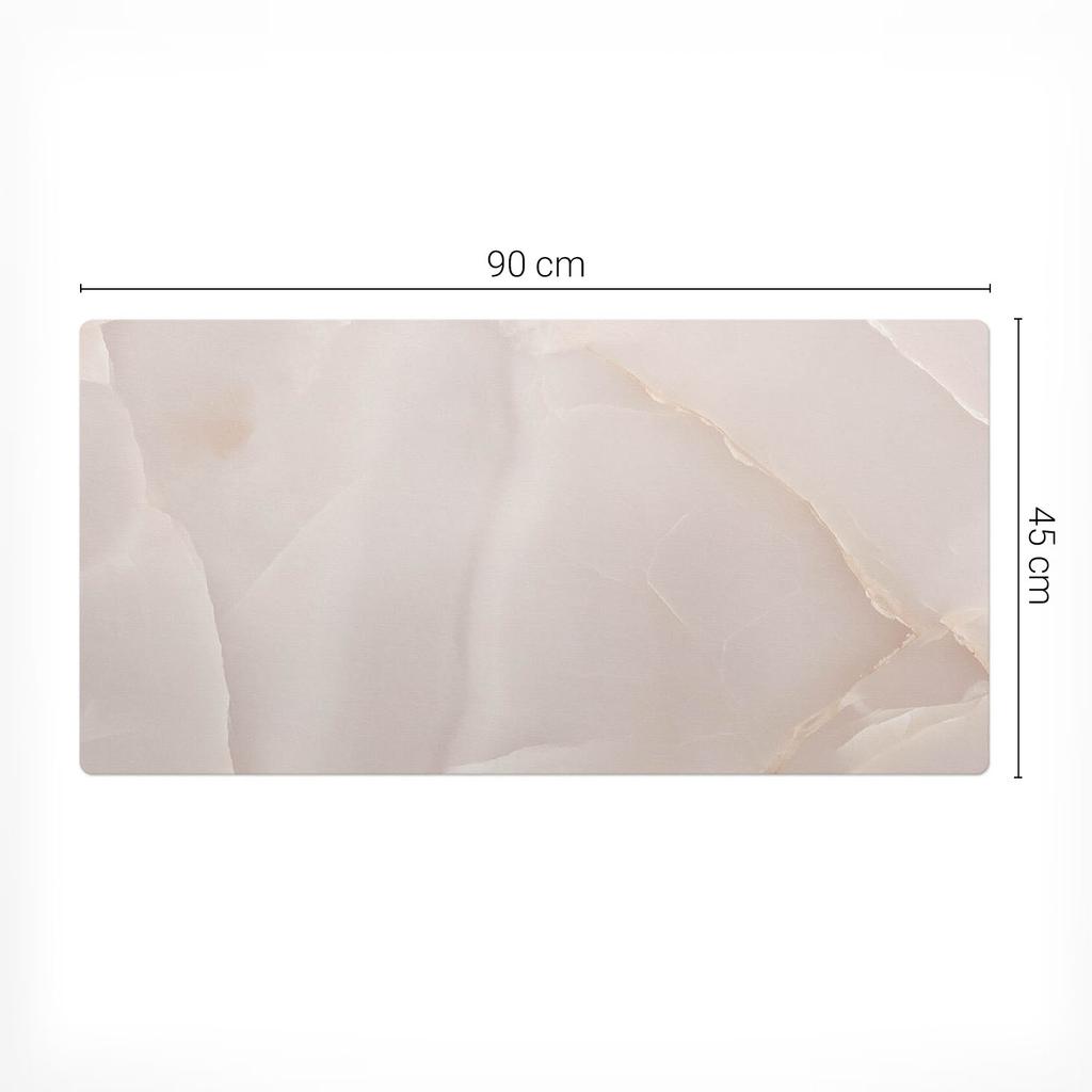 Modern Anti-Slip Pad for TV Equipment Marble Lines 90x45 cm