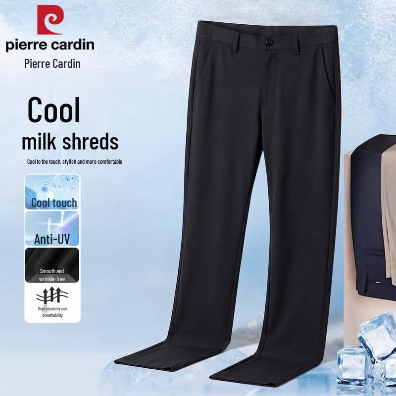 Pierre Cardin Men s Ice Silk Breathable Straight Casual Pants 32