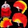 Colorful Kids Children Bamboo Fans Hand Dye Adults Fan  Veil Pairs Yangko Dance Tools