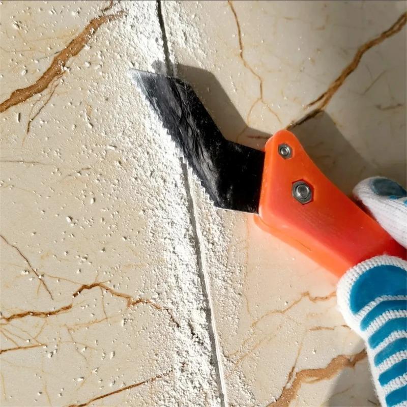 Professional Tile Gap Cleaning Tool Grout Remover Scraper Hook Knife with Replacement Blades for Wall Floor Ceramic Tile Seam Repair