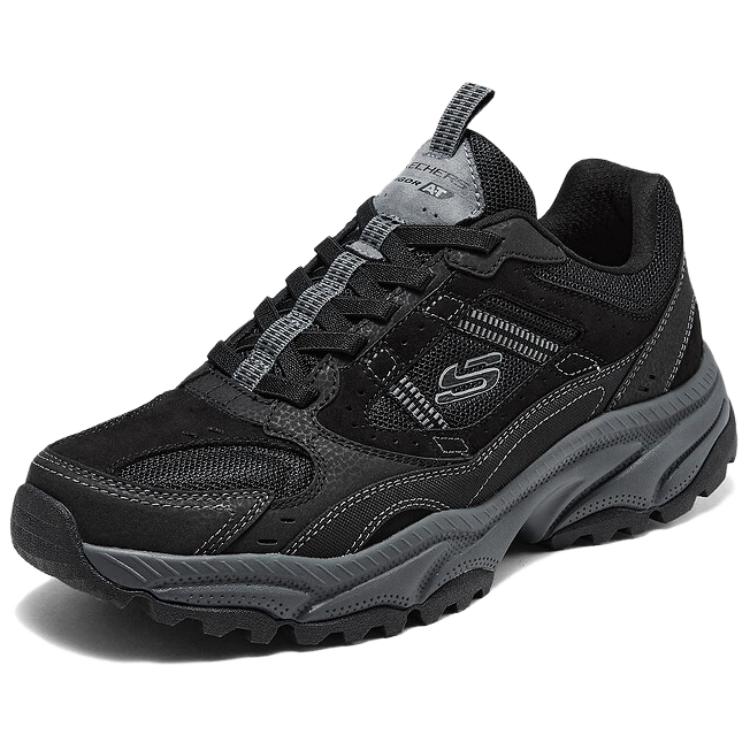 Skechers Outdoor Men Black Low Top Outdoor Shoes Comfortable Wear Resistant 237740-BKCC