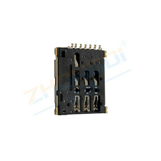 Spring-loaded Nano SIM Card Holder NANO-SIM-0500B-P