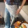 Hollow Out Hair Scarf Beige Waist Belt Scarf Fashion Knitted Headscarf  Women