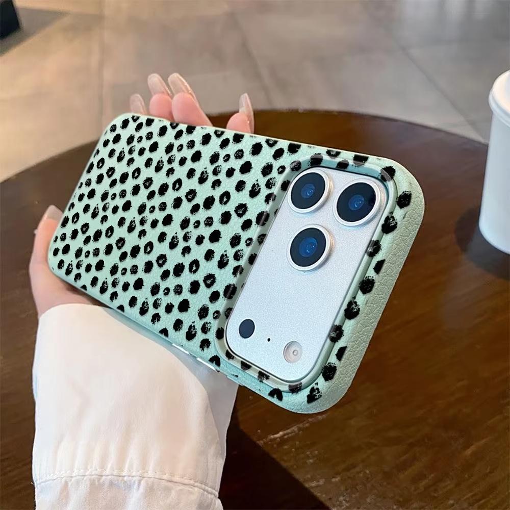 Black Polka Dots Silicone Phone Case For IPhone 17 Air 16 15 14 13 12 11 Pro Max 15 Pro 15 Plus 16e Shockproof TPU Soft Cover