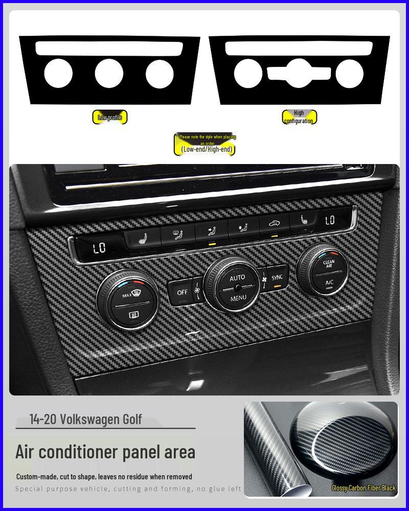 Golf 6th/7th/7.5th Gen Carbon Fiber Interior Console & Gear Shift Sticker.