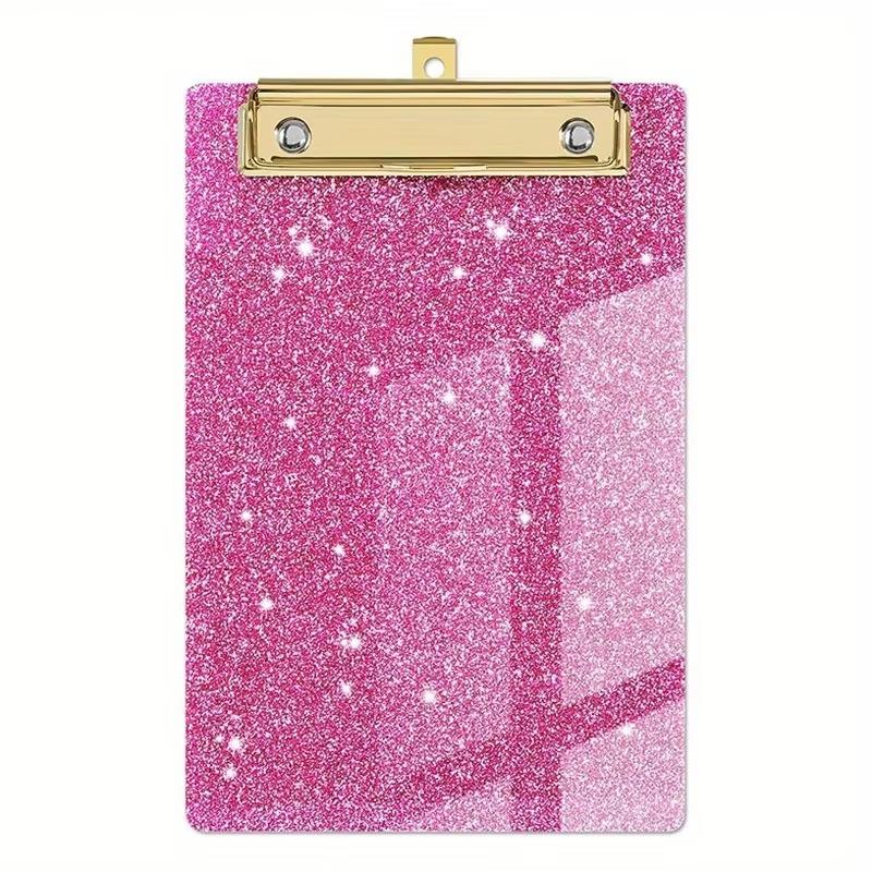 2pcs Glitter Acrylic Office File Clipboard Student Supplies Meeting Minutes Doctor Nurse Writing Pad Pad Perfect