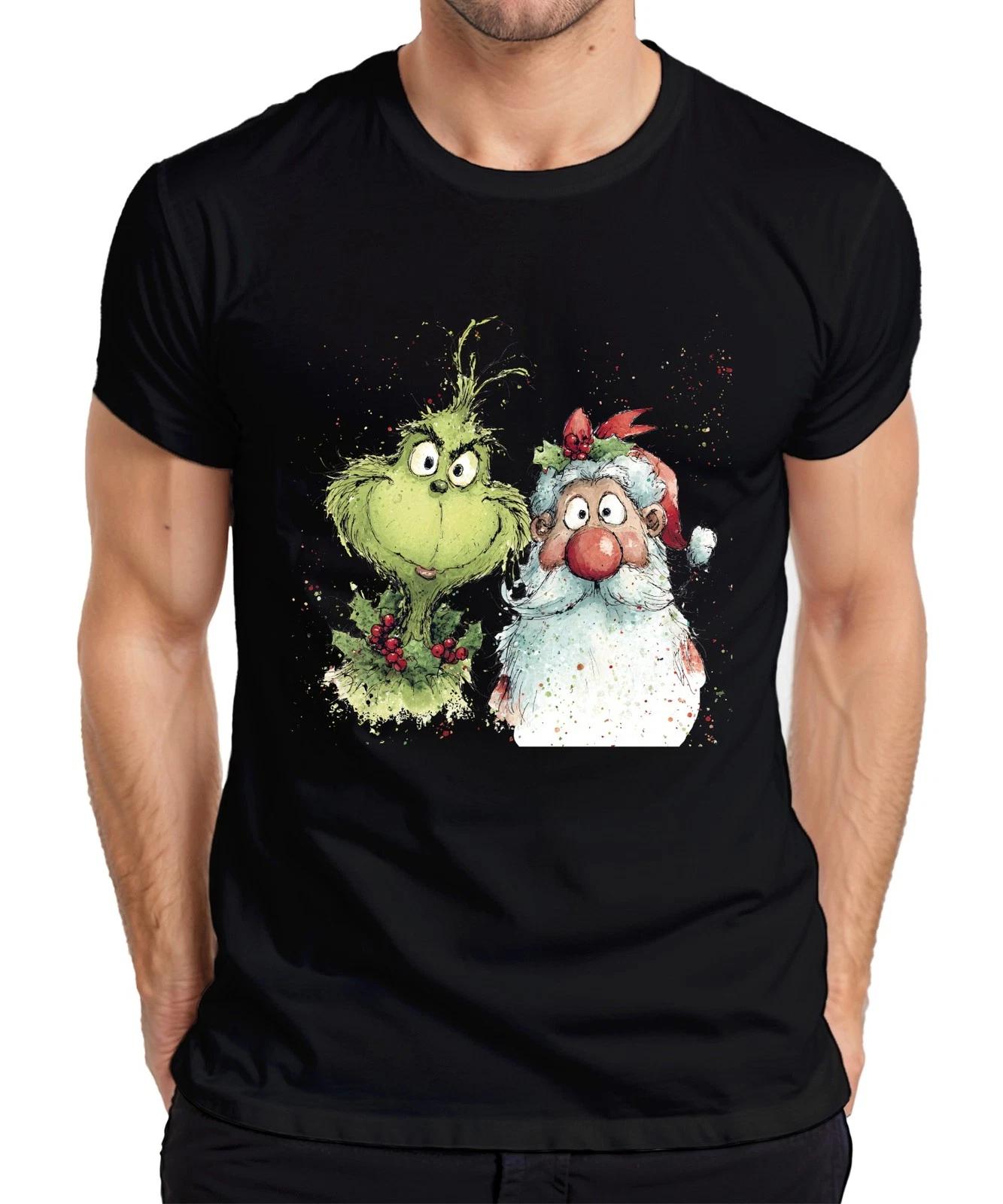 Grinch Weihnachtsmann lustig Weihnachten Geschenk Vintage Herren T-Shirt XS