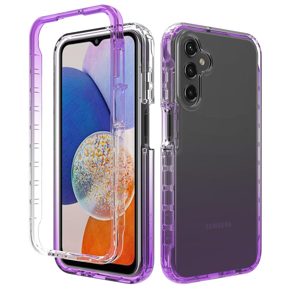 

For Samsung Galaxy A15 5G Clear Phone Case Gradient Back Cover Gradient Purple