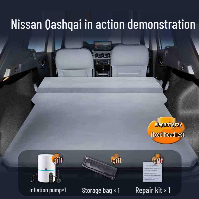 Nissan Qashqai Trunk Car Bed: No Inflation Needed, Rear Seat Sleeping Pad