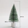 2PCS LED Colorful Pine Needles Christmas Tree Tabletop Window Atmosphere Decoration Pieces Luminous Mini Christmas Tree
